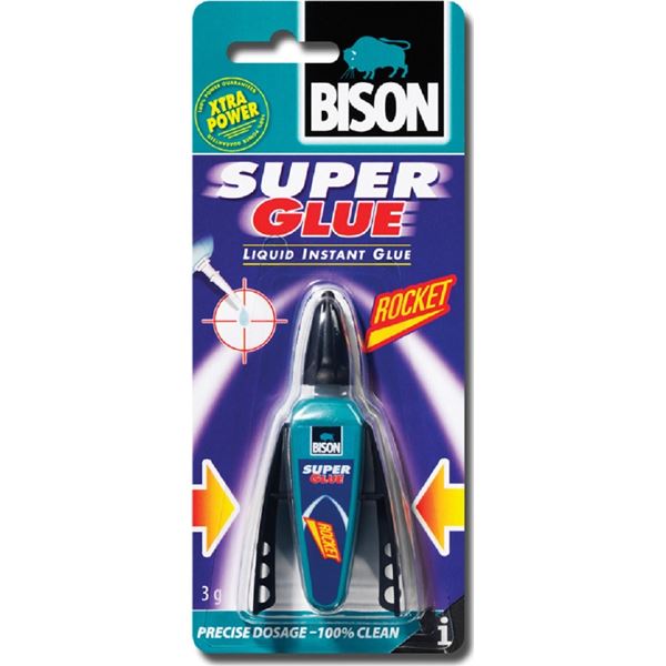 Κόλλα Στιγμής Super Glue Rocket 3gr Bison