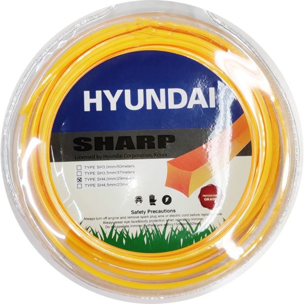 Μεσινέζα Τετράγωνη Sharp 3.5mm / 37 Μέτρων Κίτρινη 84F41 Hyundai