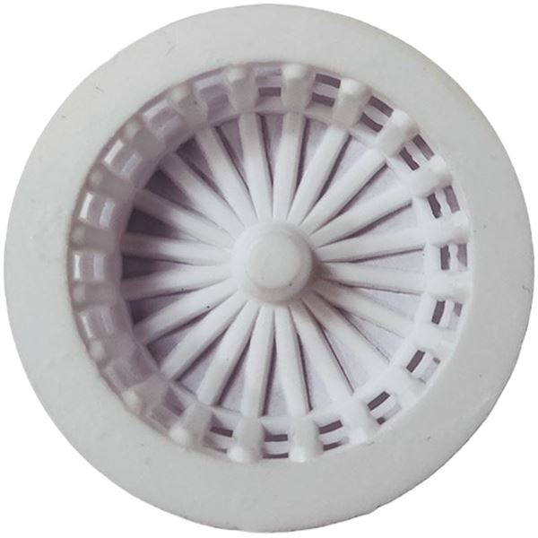 Σχαράκι Πλαστικό Φ50 για Νεροχύτη, Νιπτήρα, Μπάνιο Λευκό Oscar Plast