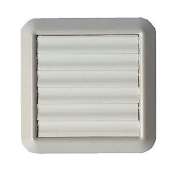 Περσίδα Εξαερισμού Τετράγωνη 175mm x 175mm Πλαστική Φ100-Φ125 Λευκή