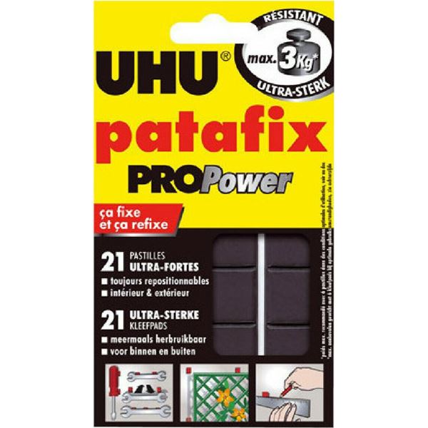 Αυτοκόλλητα Πλαστελίνης PATAFIX ProPower 21τεμ. 40992 UHU