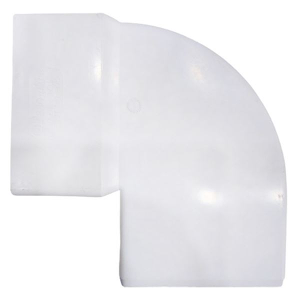 Γωνία - Καμπύλη Αποχέτευσης PVC Λευκή 6x10 90º Πλάγια Drivaplast