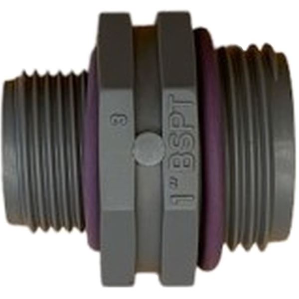 Νίπελ - Μαστός Συστολικός Φρεατίου 1"x3/4" PVC με O-Ring 0809021 Tavlit