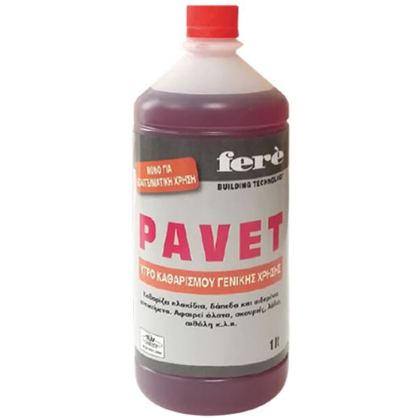 Υγρό Καθαρισμού Γενικής - Επαγγελματικής Χρήσης 1lt Pavet 10700 Fere