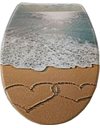 Κάλυμμα Λεκάνης Duroplast Καρδιές στην Άμμο Decor E-1977 Sidirela