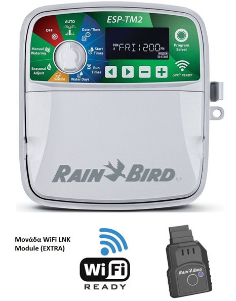 Προγραμματιστής Ρεύματος LNK WiFi Ready Εξωτερικού Χώρου ESP-TM2 Rain Bird