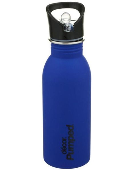 Μεταλλικό Ανοξείδωτο Μπουκάλι 500ml Μπλε 33-DE-003 Ecolife Décor