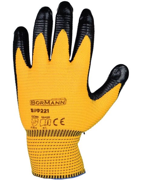 Γάντια Νιτριλίου Αντιολισθητικά Bormann