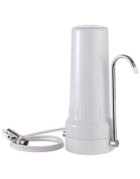 Συσκευή Φίλτρου Νερού Άνω Πάγκου Καμπάνα Λευκή Atlas Filtri με Φίλτρο CBC-10 0,5mcr Pentek 10"