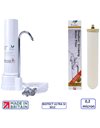 Συσκευή Φίλτρου Νερού Άνω Πάγκου D-CP101 Λευκή με Φίλτρο BioTect Ultra SI M12® 0,2μm Doulton