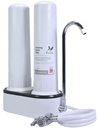 Συσκευή Φίλτρου Νερού Άνω Πάγκου 3/8" HCP DUO με Φίλτρα Cleansoft Αλάτων & Ultracarb 0,5μm Doulton