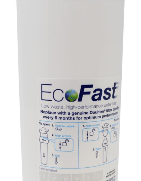 Συσκευή Φίλτρου Νερού Κάτω Πάγκου 3/8" EcoFast Σετ με Βρυσάκι & Άνθρακα DCB10® 1μm Doulton