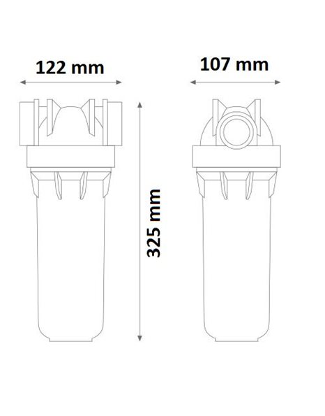 Συσκευή Φίλτρου Νερού Κάτω Πάγκου DP Μονό με Βρυσάκι (ΣΕΤ) Atlas Filtri 10" με Φίλτρο Ultracarb® Imperial OBE 0,5mcr MADE IN BRITAIN Doulton 10"