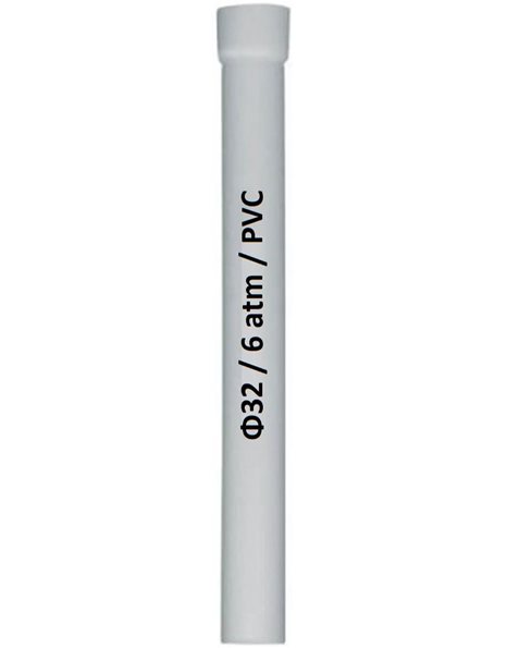 Σωλήνας Αποχέτευσης PVC Λευκή 6 Αtm Drivaplast