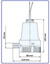 Αντλία Νερού Υποβρύχια Σεντίνας για Σκάφος 12V/DC Φ18 - 600Gal/h 03302 TMC