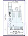 Αντλία Νερού Υποβρύχια Σεντίνας για Σκάφος 12V/DC Φ27,5/Φ29,5 - 2500Gal/h 06605 TMC